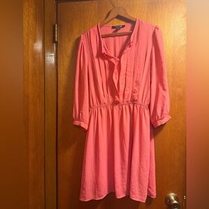 Forever 21 Pink Long Sleeve Dress